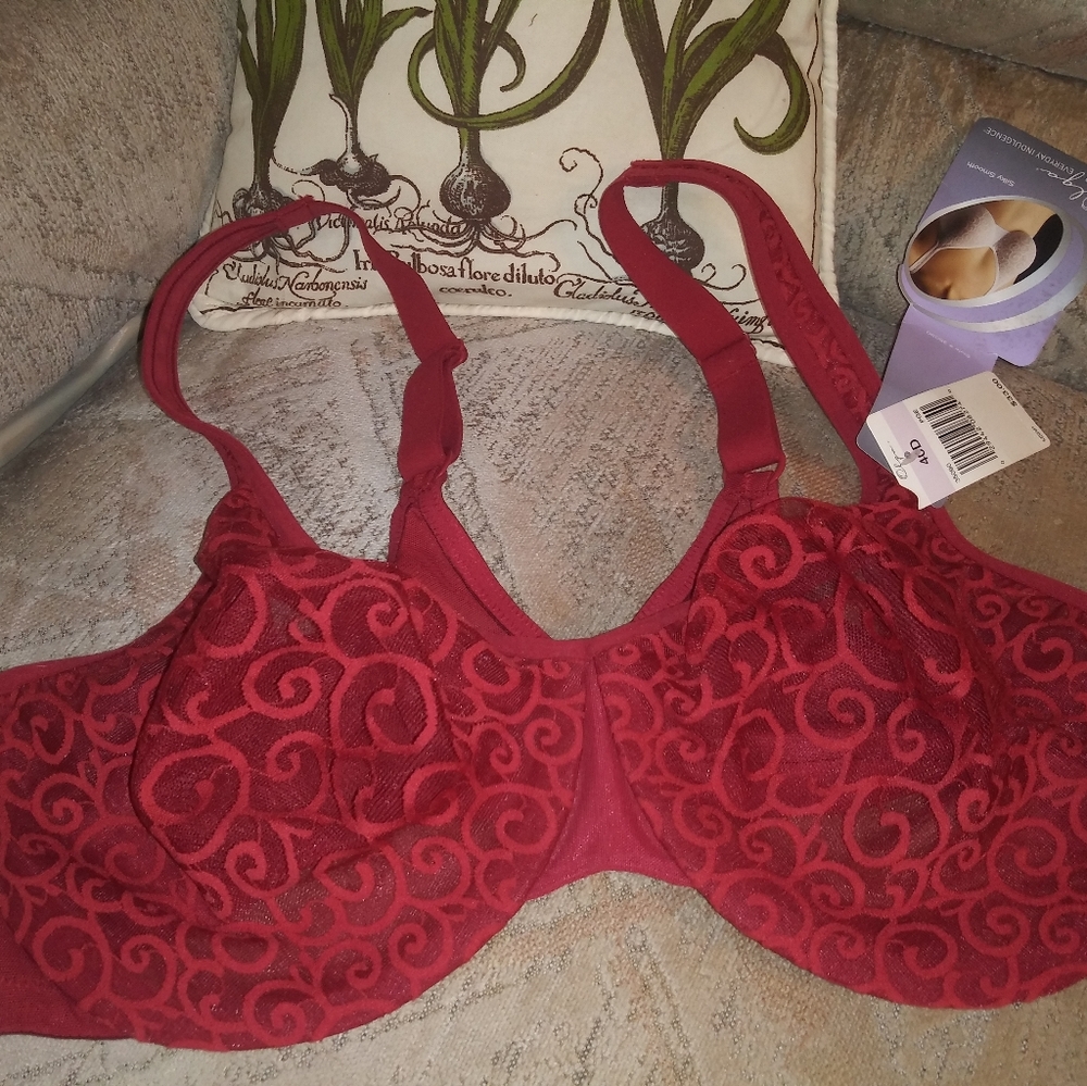 Olga Lacy Red Bra